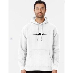 Delta Fleece Hoodie Mens XL Gray Stealth Jet Graphic Sweatshirt Aviation‎